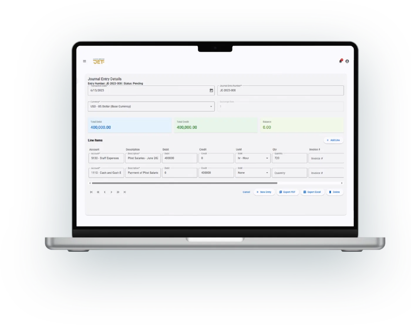 Jet+ Aviation: Back Office & Billing